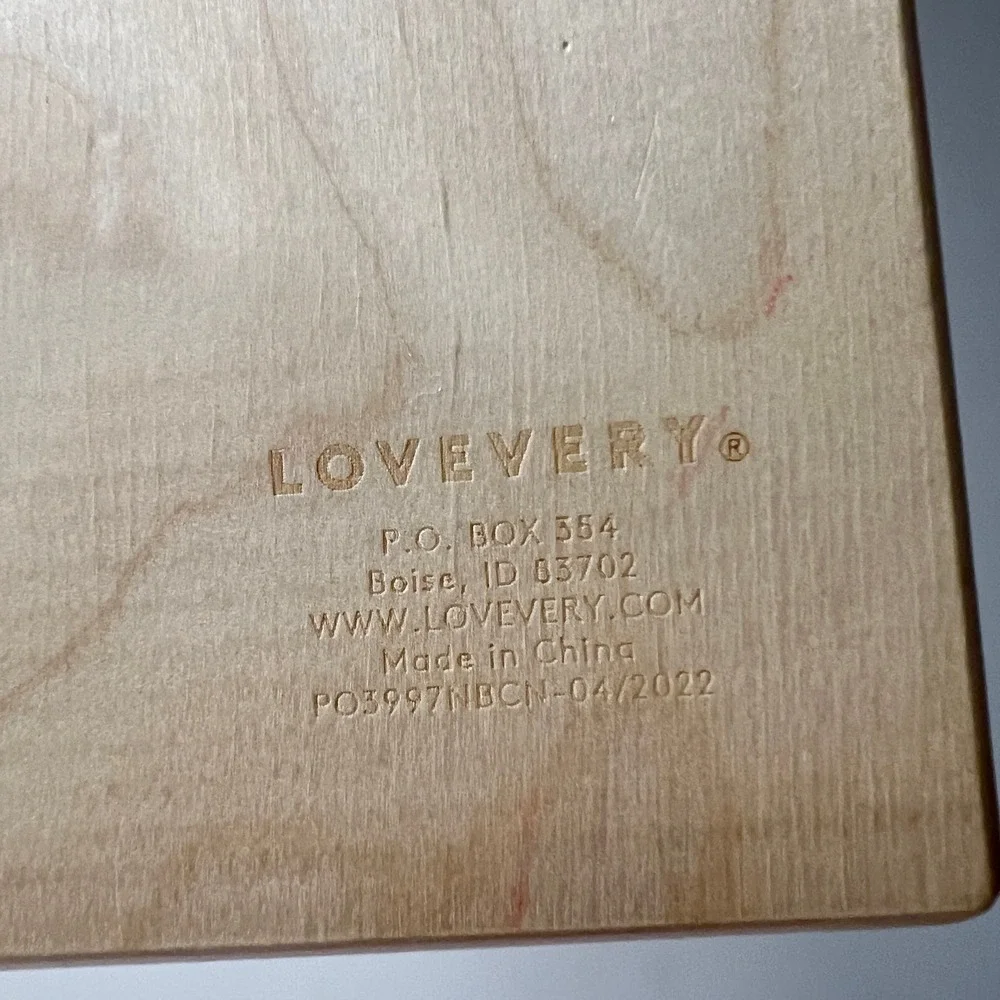 Lovevery Wooden Peg Drop Box Toddler Multicolor Montessori Toy Development